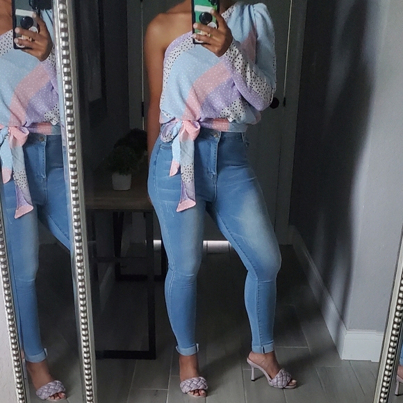 Muted lilac mule heels - Picture 3 of 10